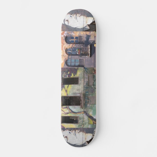 FönstergrafittiSkateboard Old School Skateboard Bräda 21,6 Cm (Framsida)