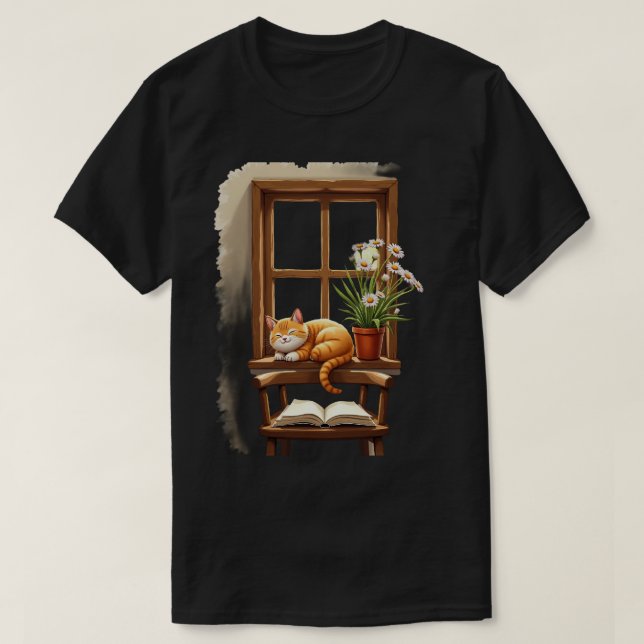 Fönsterkatt T Shirt (Design framsida)