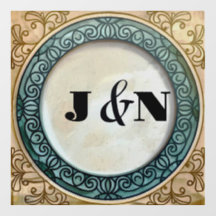 Fönsterkling för anpassadets Elegant Ancient Desig