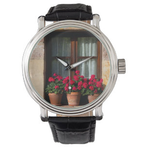 Fönsterkrukor i byn armbandsur