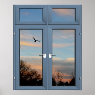 Fönstermiljö för flygfåglar Bild - Illusion Poster