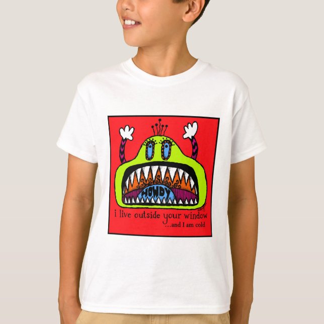 FönstermonsterT-tröja T Shirt (Framsida)
