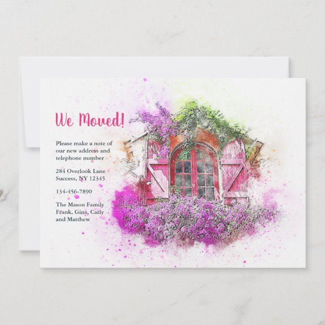 Fönsterplanterarrörelse Tillkännagivande Meddelande (Framsida)