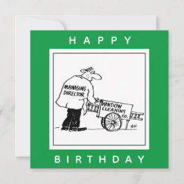 Fönsterrenare med Windows Städning kundvagn Kort