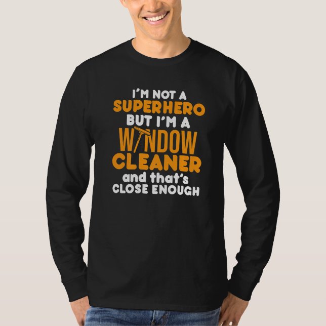 Fönsterrenare, Städning 18 T Shirt (Framsida)