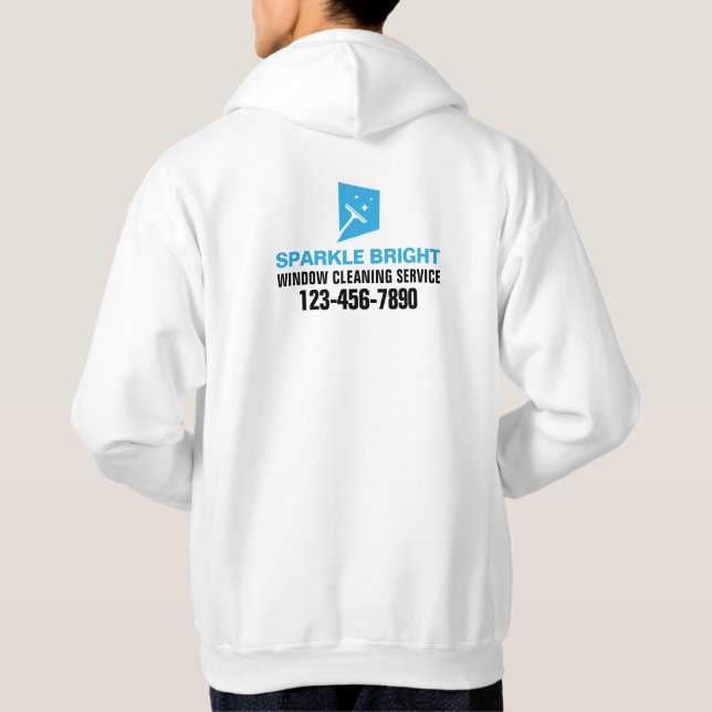 Fönsterrengöringstjänst Hoodie (Baksida)