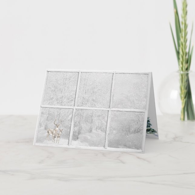 Fönsterruta för Julvinter Kort (Framsida)