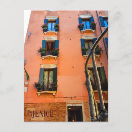 Fönsterruta för Venedig-kanalen för levande arkite Vykort