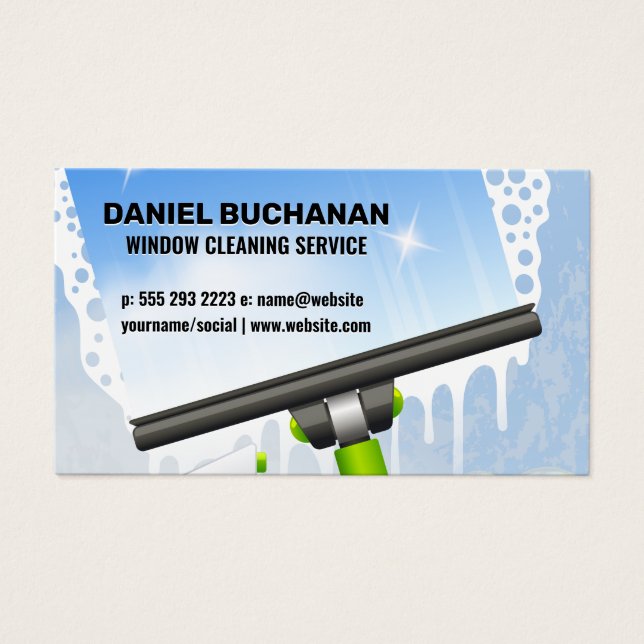 Fönsterruta | Soap Bubbles Visitkort (Framsidan)