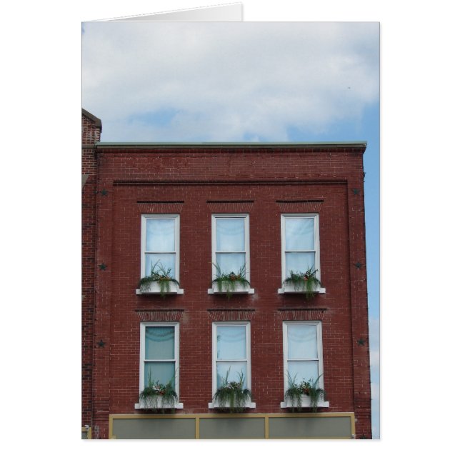 Fönsterrutor Hälsningskort (Framsidan)