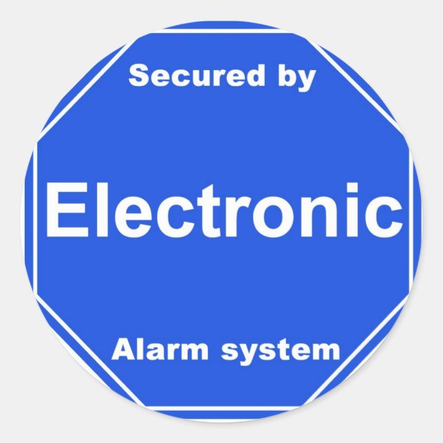 Fönstersäkerhetsklistermärke Runt Klistermärke (Framsida)