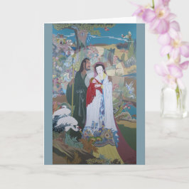 Fönsterscen i Garden med fauna Kort