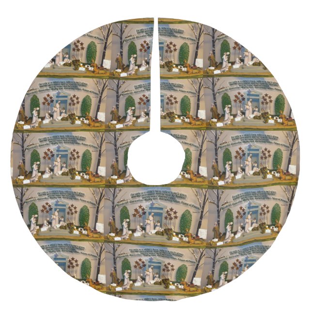 Fönsterscen Julgransmatta Borstad Polyester (Framsidan)