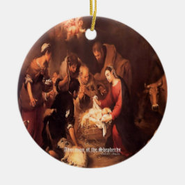 Fönsterskript i Shepherds 1668 Julgransprydnad Keramik