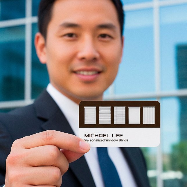 Fönsterskydd, Anpassningsbar QR Kraft Visitkort (Window Coverings QR Kraft Business Cards)