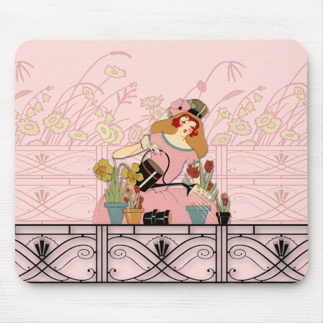 FÖNSTERTRÄDGÅRD, ART DÉCODAM: PEACHY ROSOR MUSMATTA (Framsidan)