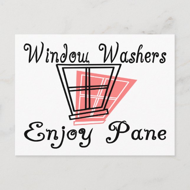 Fönstertvätt Vykort (Framsida)