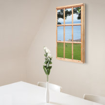 Fönstervy för 3D-effekter för hav och gräs, Bild