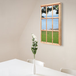 Fönstervy för 3D-effekter för hav och gräs, Bild