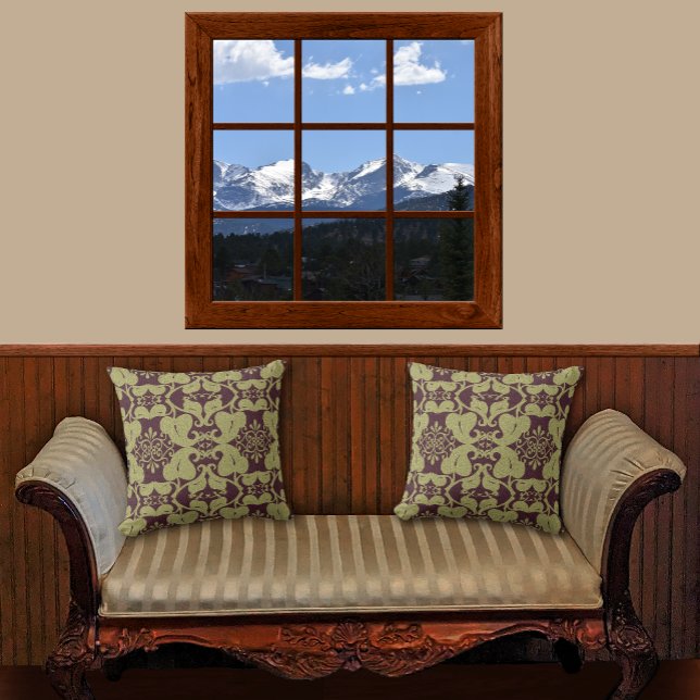 Fönstervy för Snöfärgad Rocky mountains-kolorado-f Poster (Skapare uppladdad)