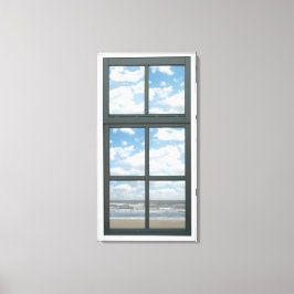 Fönstervy för Vinkara havs-/sjöfenor Canvastryck