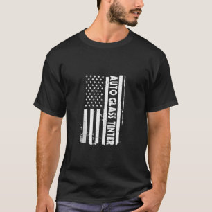 Fönstret Am för utslitsfärgat utseende för automat T Shirt