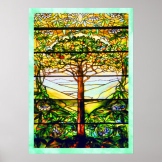 Fönstret andlig Scenia Ligcape Tiffany Poster