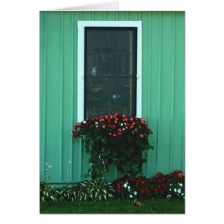 Fönstret boxas av Impatients Hälsningskort