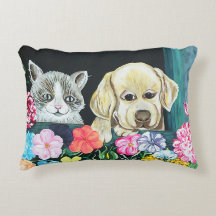 Fönstret boxas husdjur kudder, bomull