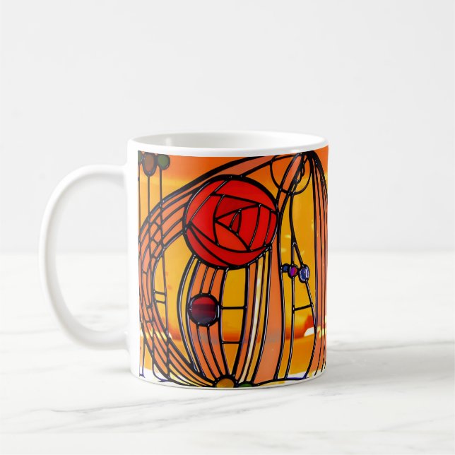 fönstret Charles Rennie Mackintosh Kaffemugg (Vänster)