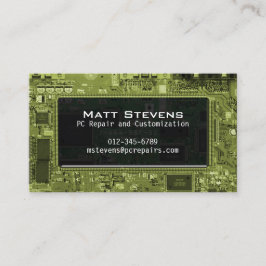 Fönstret Datorreparationskretsar för Affärskort Visitkort