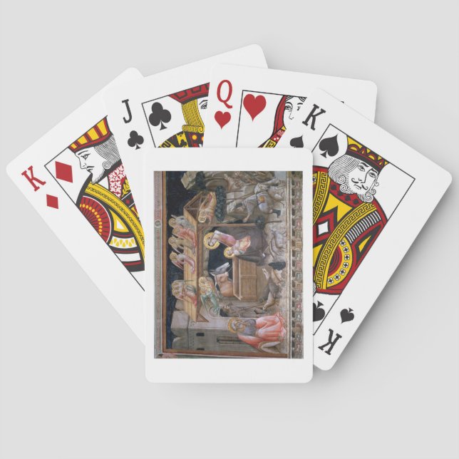 Fönstret, detaljerna från Jungfruns liv Casinokort (Baksidan)