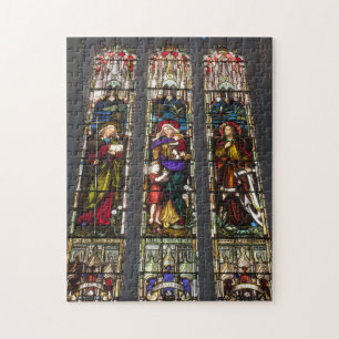 Fönstret Faith, Hope and Charity Stached Glass Win Pussel