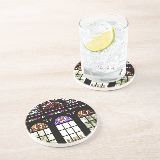 Fönstret Färgat glasaktigt Underlägg (Sidan)