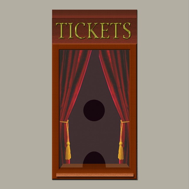 Fönstret Faux Movie Theater Biljett Poster (Skapare uppladdad)