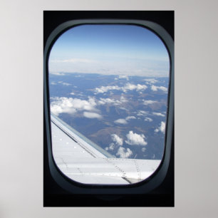 Fönstret flygplan (från 14.95) poster