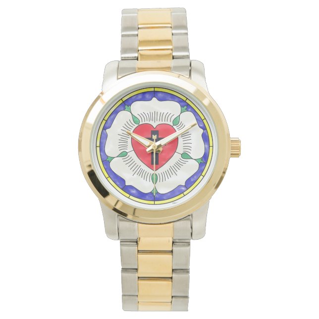 Fönstret för fastsatt glas i Luther Ro Armbandsur (Framsida)