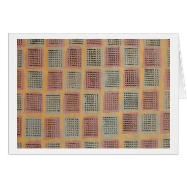 Fönstret förser med rutor hälsningskort (Framsidan Horizontal)