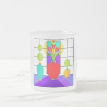 Fönstret Glas Bild, genomstruket mugg