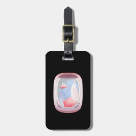 Fönstret grisar som flyger tidigare flygplan bagagebricka