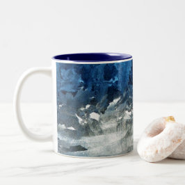 Fönstret isig Två-Tonad mugg