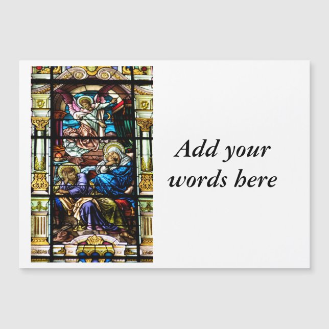 Fönstret Jesus fastkedjade glas (Framsida)