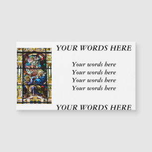 Fönstret Jesus fastkedjade glas