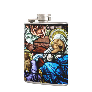 Fönstret Jesus fastkedjade glas Fickplunta