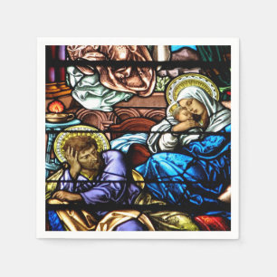 Fönstret Jesus fastkedjade glas Pappersservett
