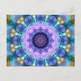 Fönstret Lilac-fastat glas Vykort