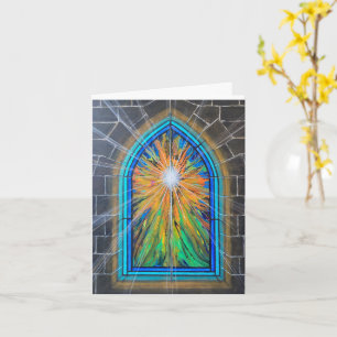 Fönstret Ljust 3 Church Stached Glass Kort