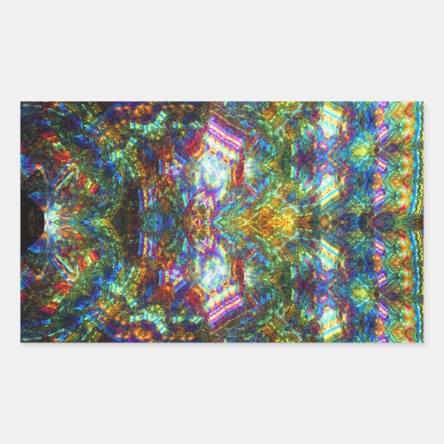 Fönstret Målat glas Rektangulärt Klistermärke (Framsida)