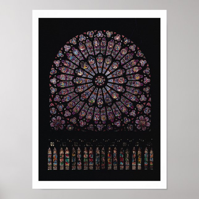 Fönstret North Transept ro skildrar Virgin och Poster (Framsidan)