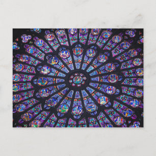 Fönstret Notre Dame Ro Vykort